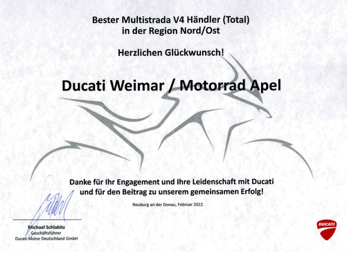 Ducati Weimar - Bester Multistrada V4 Händler